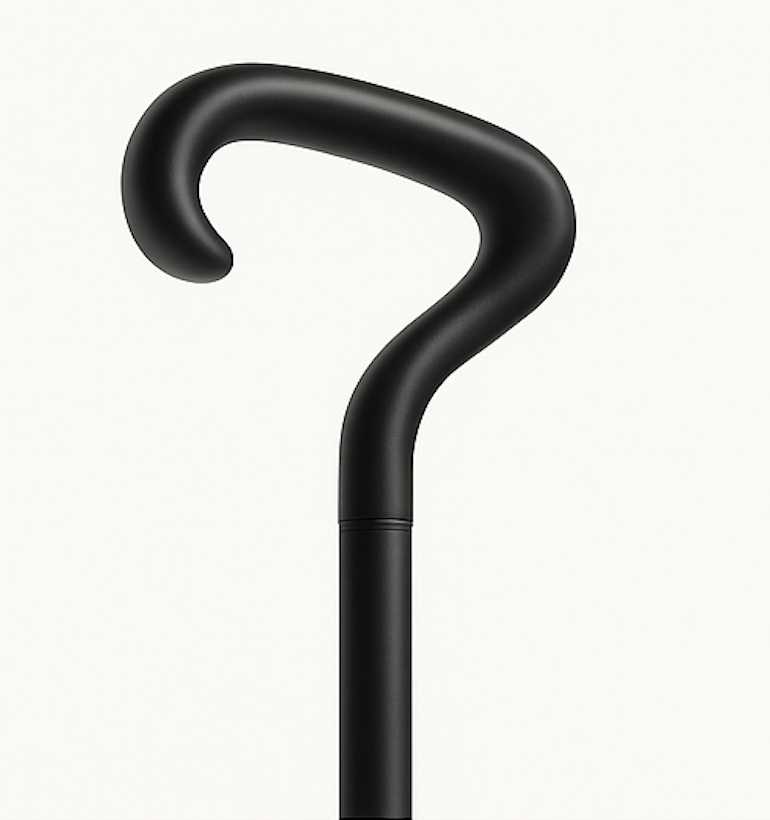 Venn walking cane handle